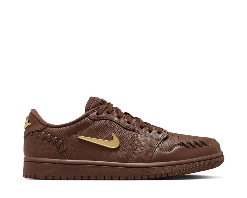 Jordan Air Jordan 1 Low Method Of Make Cacao Gold — women's sneaker cacao metallic