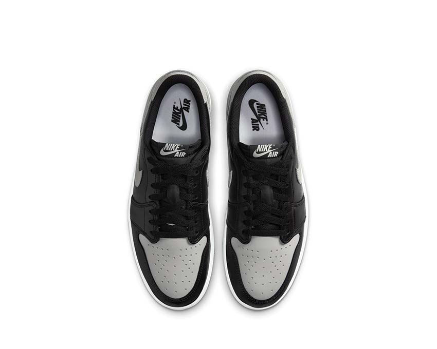 Jordan Air Jordan 1 Low OG Shadow Black Grey Detail — Leder Schaft Shadow OG