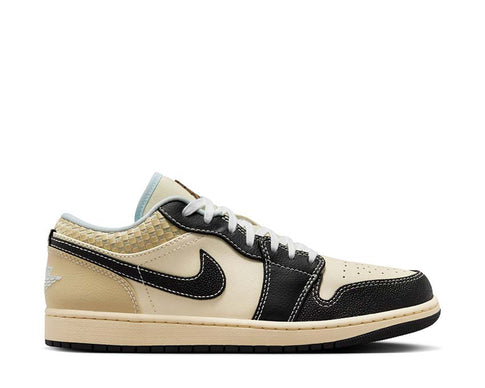 Air Jordan 1 Low SE Coconut Milk Black Gold — men's basketball streetwear sneaker