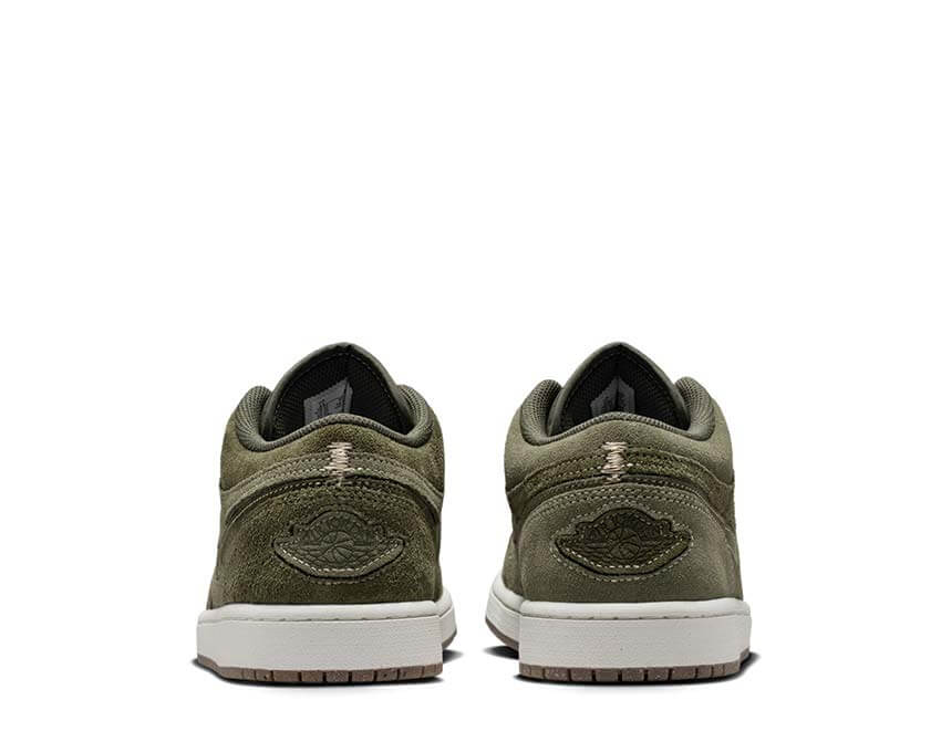 Air Jordan 1 Low SE Craft Cargo Khaki arrière — talon Jumpman basketball streetwear