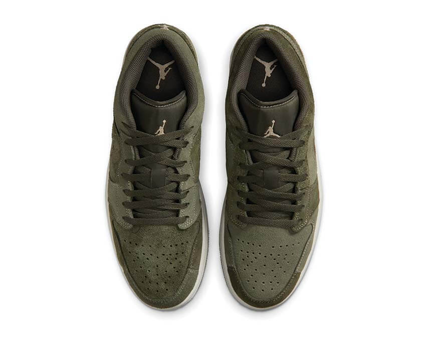 Air Jordan 1 Low SE Craft Cargo Khaki semelle — caoutchouc kaki sport basketball