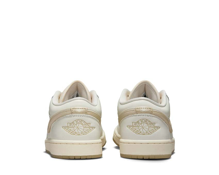 Air Jordan 1 Low SE W Team Gold arrière — talon Jumpman retro basketball femme