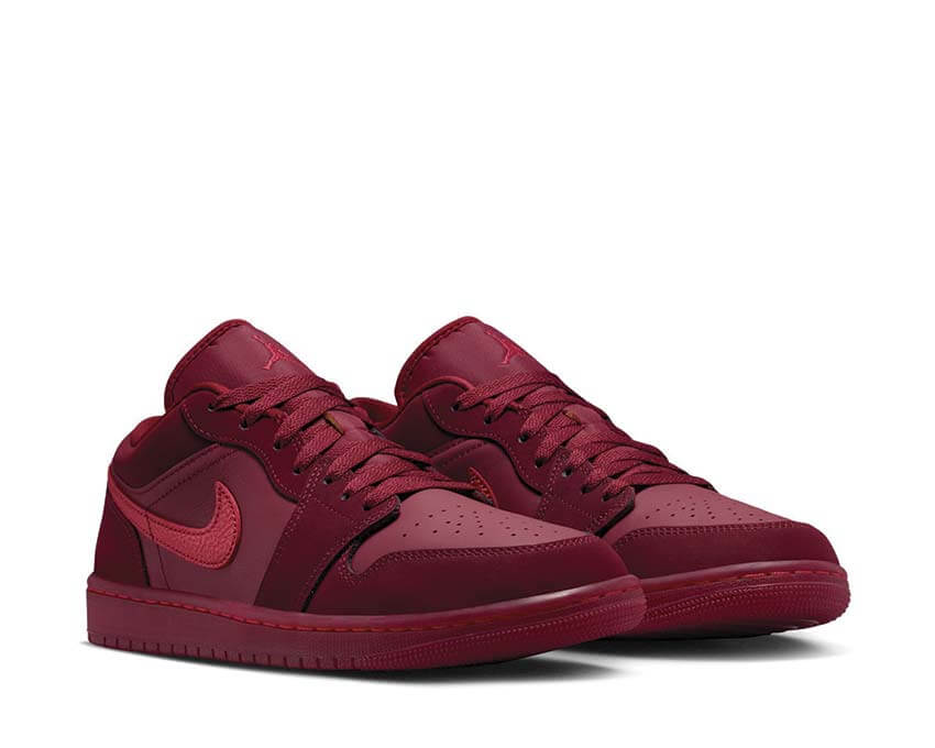 Air Jordan 1 Low SE W Sierra Red dessus — cuir rouge blanc OG basketball iconic