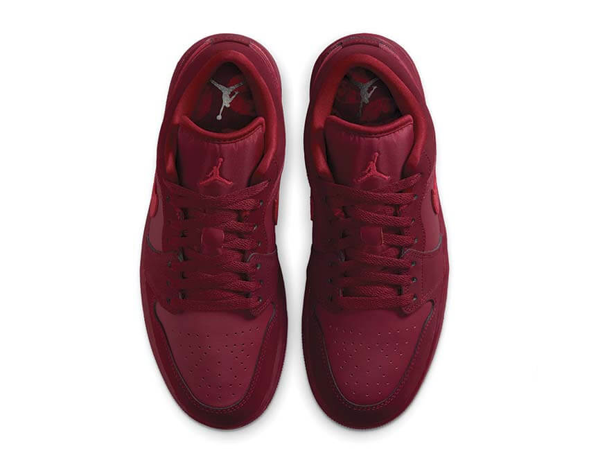 Air Jordan 1 Low SE W Sierra Red semelle — caoutchouc blanc sport basketball