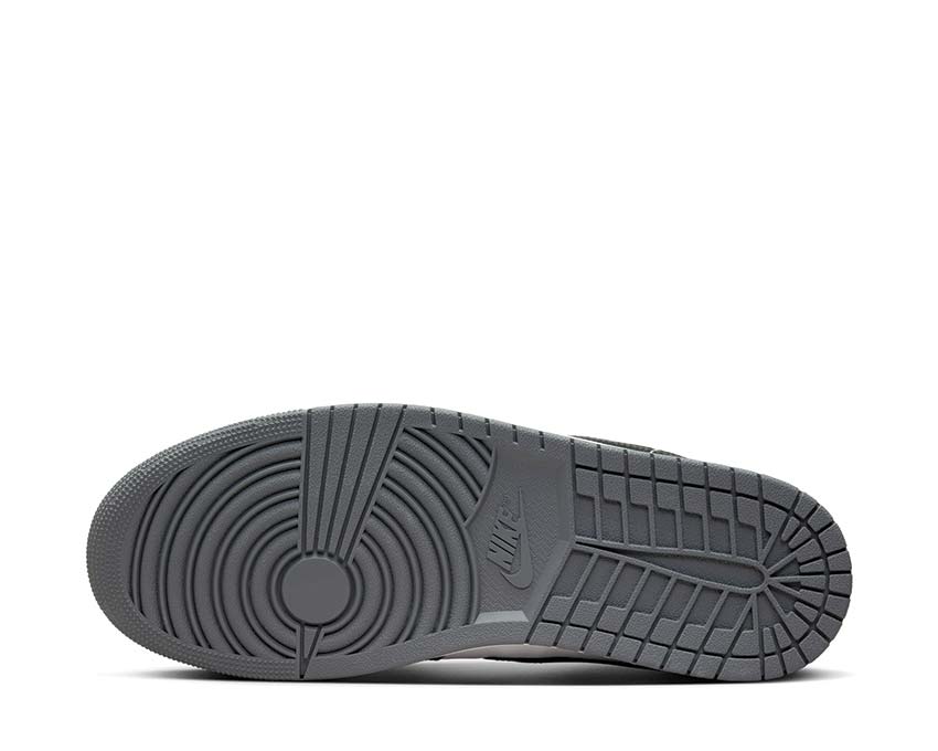 Jordan Air Jordan 1 Low Iron Grey White Black Iron Grey — vista superior