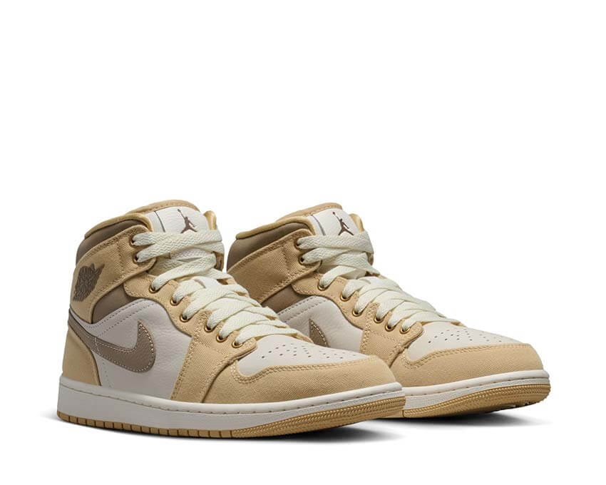 Air Jordan 1 Mid SE W Sesame Beige semelle — basket mi-haute femme basketball culture