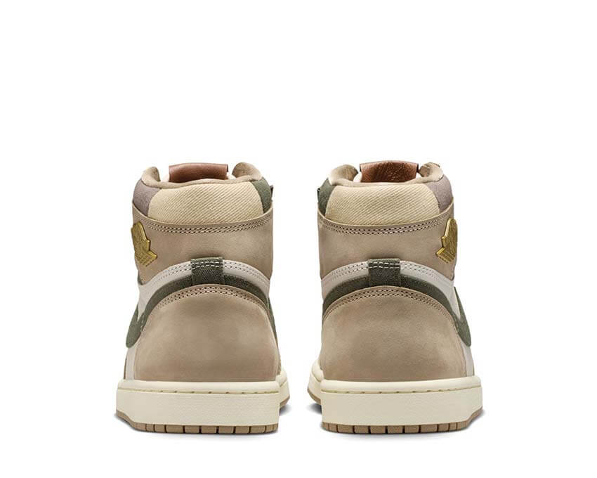 Air Jordan 1 Retro High OG W Khaki — talon swoosh Wing Logo khaki femme Jordan