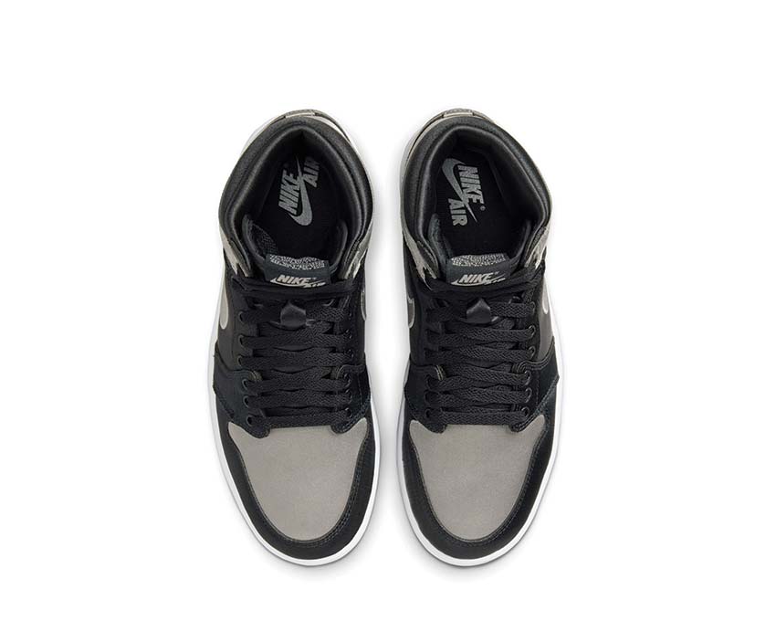 Air Jordan 1 Retro Hi OG Wmns Black Grey — Vorderansicht Damen Jordan 1