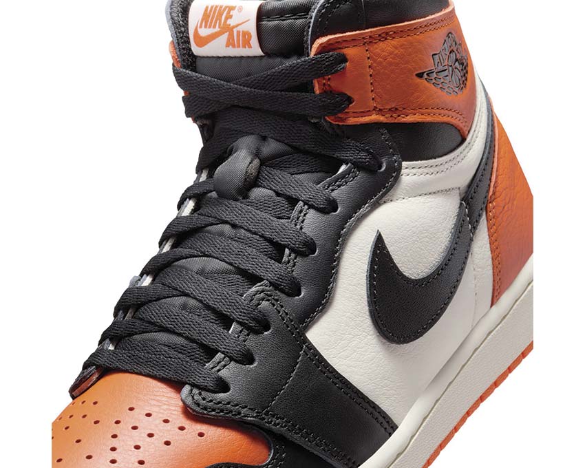 Air Jordan 1 Retro High OG Shattered Backboard — vue latérale noir sail starfish Jordan 1