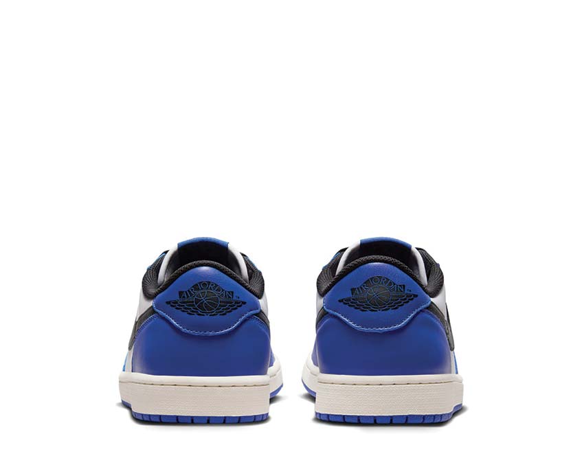Air Jordan 1 Retro Low OG Game Royal Detail — Leder Schaft royal blau weiß