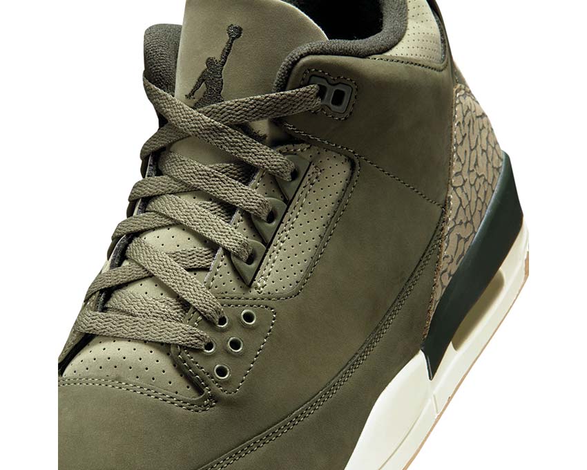 Air Jordan 3 Retro Family Affair vue latérale — elephant print marron tan