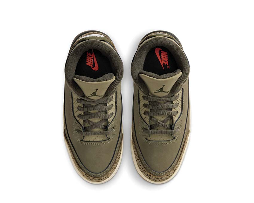 Air Jordan 3 Retro PS Family Affair — vue trois quarts sneakers enfant beige Jordan 3