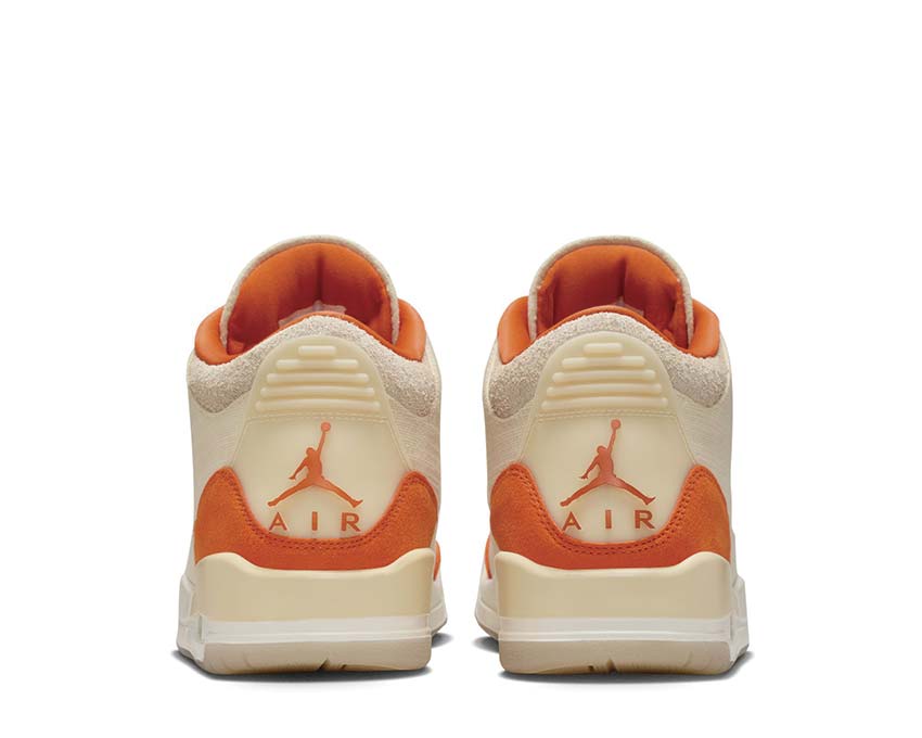 Air Jordan 3 Retro Tex W Starfish détail — mesh TEX et suède starfish