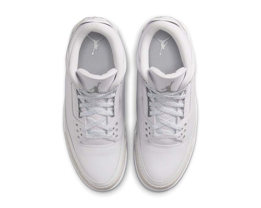 Air Jordan 3 Retro White / Metallic Silver - White CT8532-111 