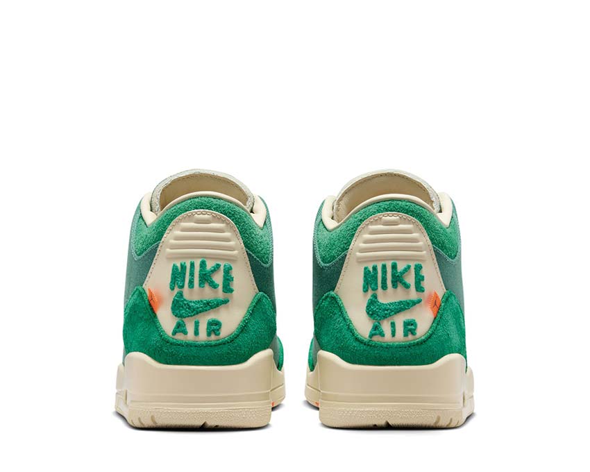 Jordan Air Jordan 3 Retro Nina Chanel Abney détail — tige cuir malachite