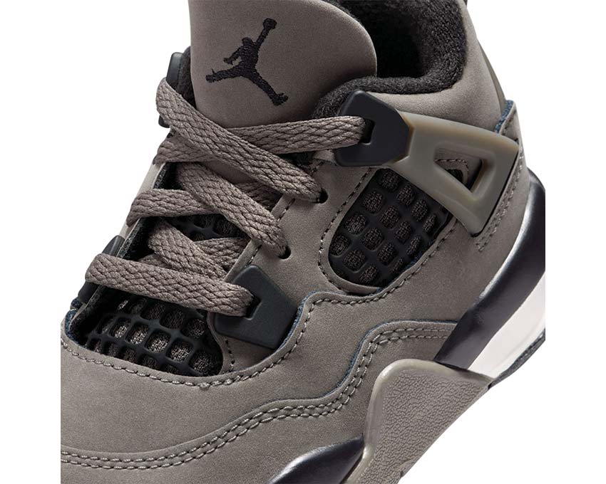 Air Jordan 4 Retro OG TD Cave Stone vue latérale — mesh beige cave Jordan 4