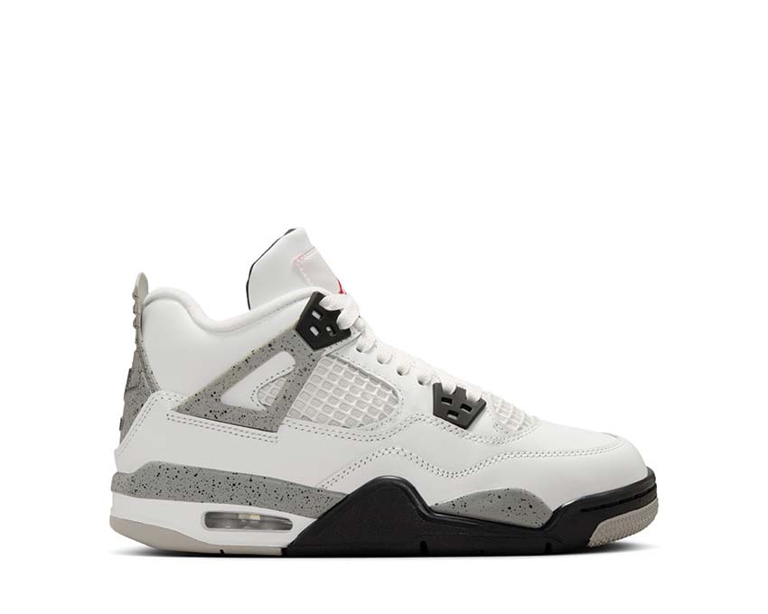 Air Jordan 4 Retro White Cement GS — sneaker enfant blanc ciment Fire Red