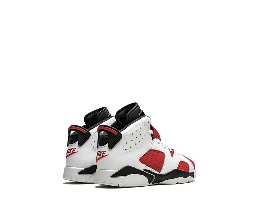 Air Jordan 6 Retro PS White Carmine Black — semelle Air visible enfant Jordan 6 preschool