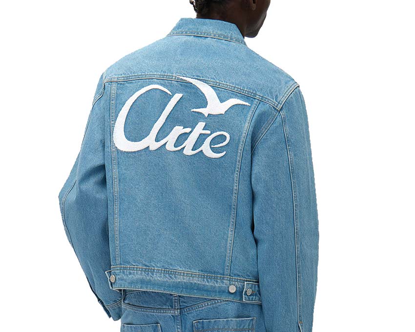 Arte Bird Back Jacket Bleach vue latérale — coupe délavée veste unisexe
