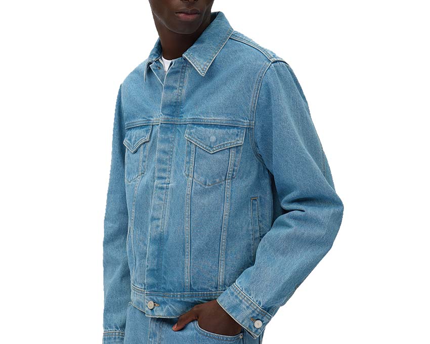 Arte Bird Back Jacket Bleach détail — broderie oiseau dos veste