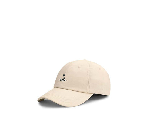 Arte Heart Logo Cap Cream — cappellino unisex logo cuore ricamato streetwear