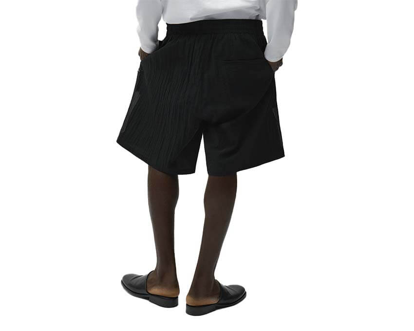 Arte Mesh Shorts Noir dos — vue dos short homme mesh finitions Arte