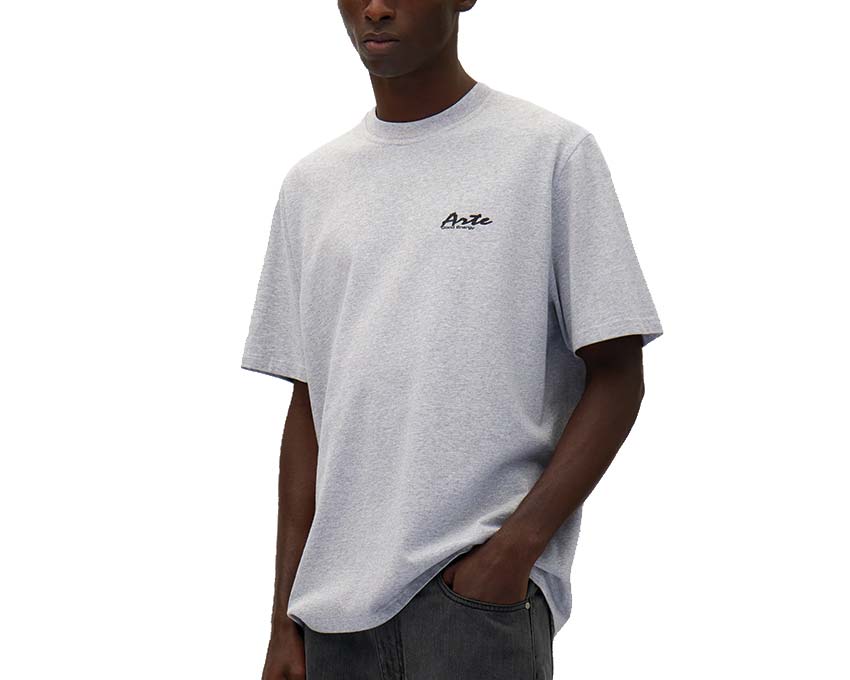 Arte Multicolor Print T-shirt Grey — t-shirt homme imprimé multicolore graphique