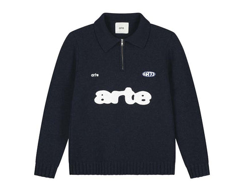 Arte Polo Navy — polo homme navy coton piqué