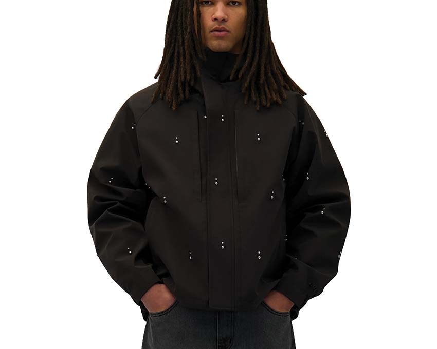 Arte Technical Revits Jacket Black — technische Unisex-Jacke Nieten Streetwear