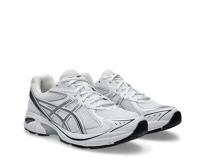 Asics GT-2160 Pure Silver White/Pure Silver vista laterale — tomaia mesh e camoscio retro