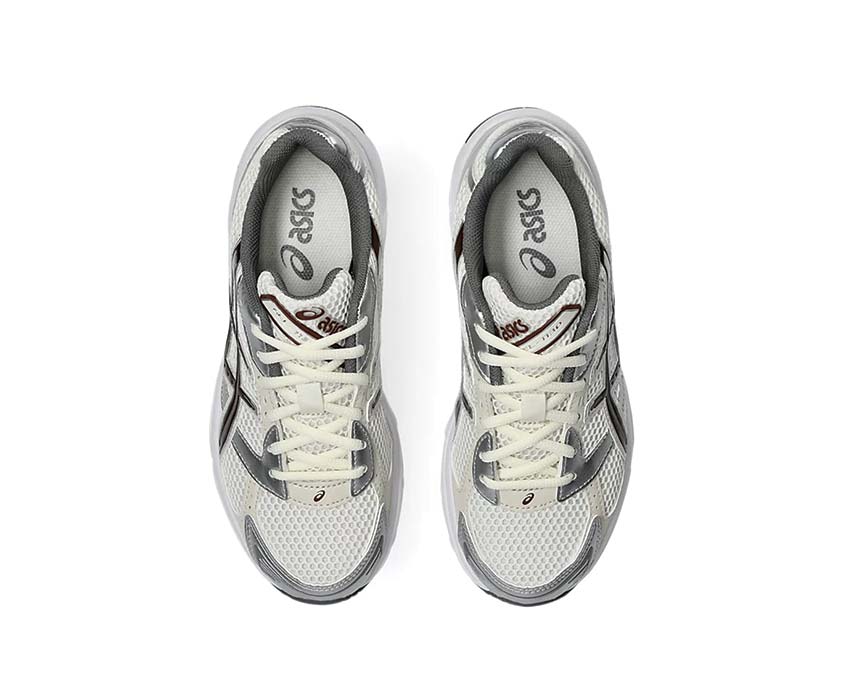 Asics Gel 1130 Cream/Reddish Brown arrière — amorti Gel talon rétro
