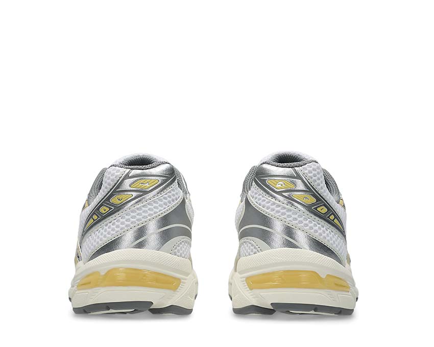 Asics Gel 1130 Faded Yellow White/Faded Yellow detalle — mesh y ante faded vintage