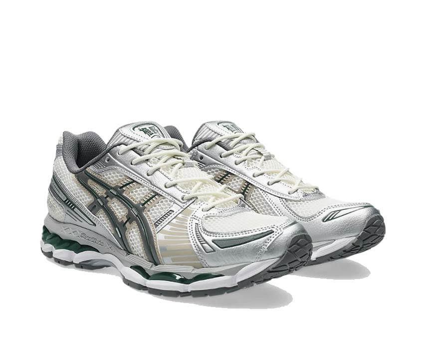 Asics Gel Kayano 12.1 Cream vue latérale — tige mesh vintage