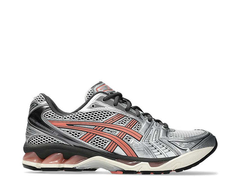 Asics Gel Kayano 14 Papaya White/Papaya — men's running shoe Gel cushioning front/rear