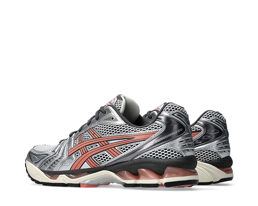 Asics Gel Kayano 14 Papaya White/Papaya sole — Gel cushioning front/rear