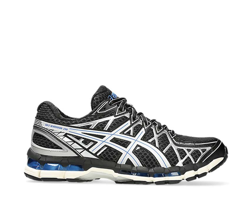 Asics Gel Kayano 20 Black Silver Black/Pure Silver — zapatilla running hombre estabilidad dinámica