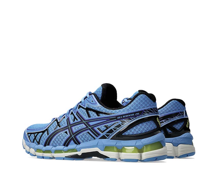 Asics Gel Kayano 20 Blue Neptune/Black suela — estabilidad dinámica Gel
