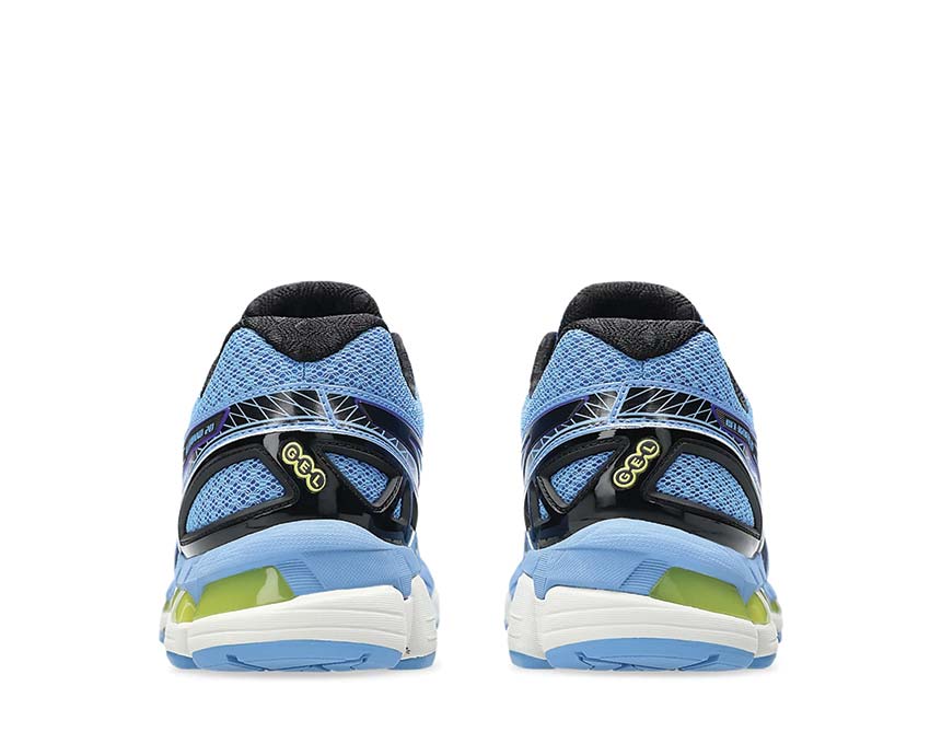 Asics Gel Kayano 20 Blue Neptune/Black detalle — mesh y overlay estructurado
