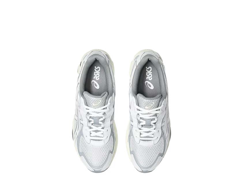 Asics Gel NYC 2055 Glacier Grey/White vista posteriore — ammortizzazione Gel piattaforma