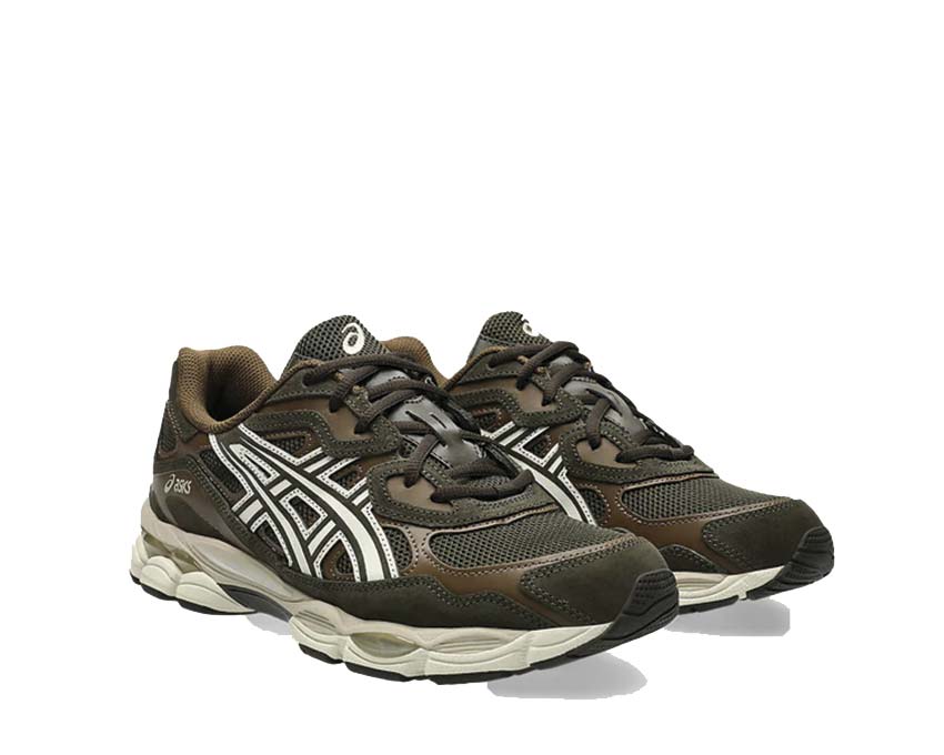Asics Gel NYC Black Coffee/Feather Grey semelle — amorti Gel rétro