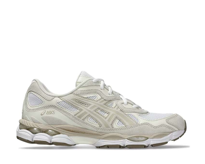 Asics Gel NYC White/Feather Grey — running rétro mixte amorti Gel