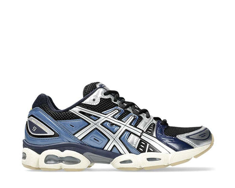 Asics Gel Nimbus 9 Black/Pure Silver — running homme amorti Gel premium