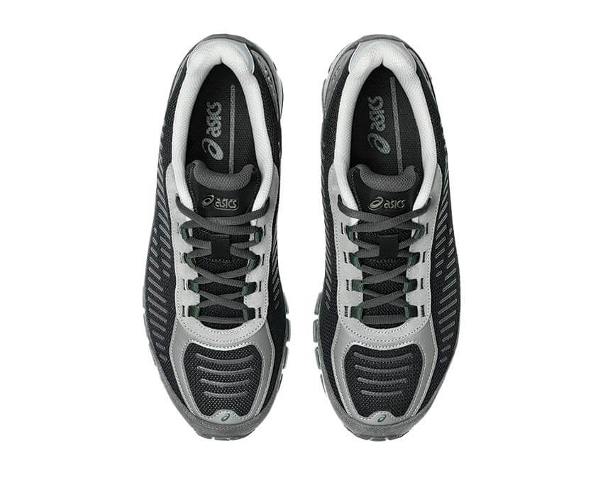 Asics Gel Quantum 360 AMP Obsidian Grey détail — coloris black obsidian premium noirfonce.eu