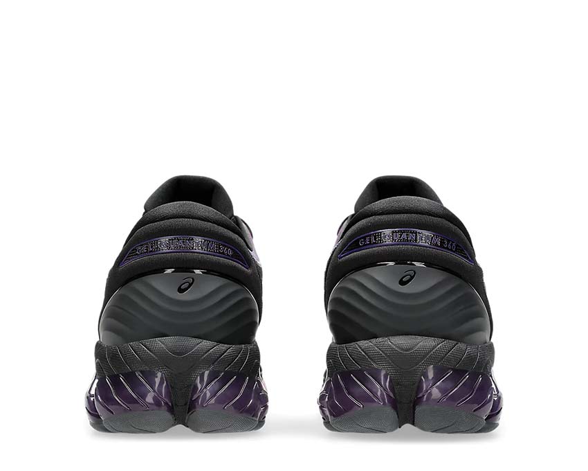 Asics Gel Quantum 360 VIII Black/Pink Glow détail — mesh et TPU