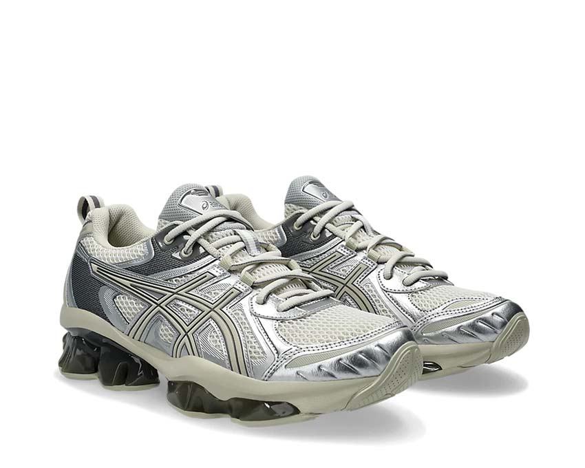 Asics Gel Quantum Kinetic vue latérale — tige mesh et cuir synthétique exploration urbaine