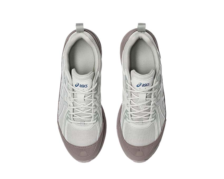 Asics Gel Venture 6 Shield Mauve Grey/Oyster Grey vista trasera — amortiguación Gel trail