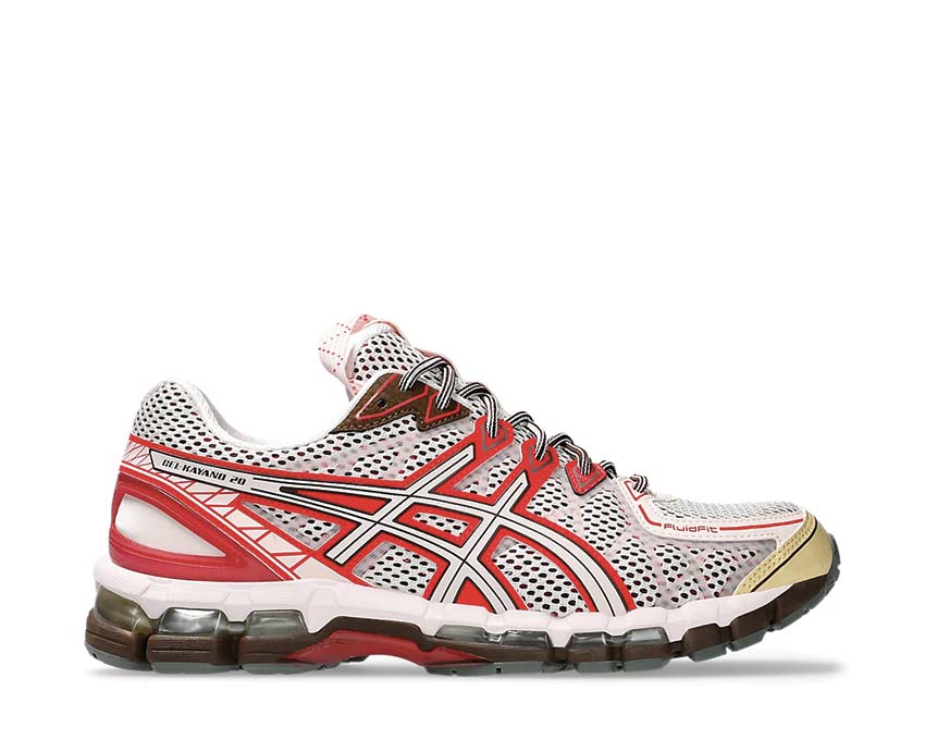 Asics UB9-S Gel Kayano 20 Kiko Kostadinov Crystal Pink/Classic Red — diseño colaboración GT-2160 remixado