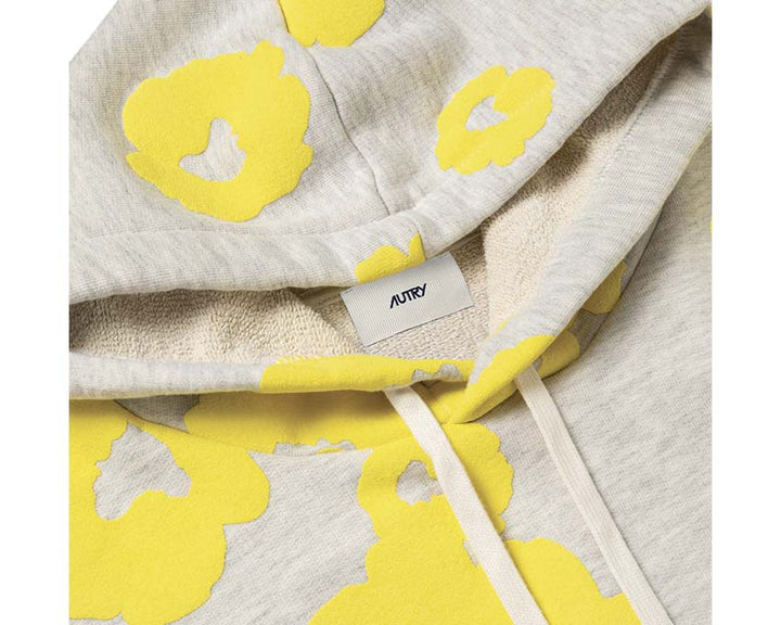 Autry Flowers Hoodie Grey / Yellow HDPW80JN