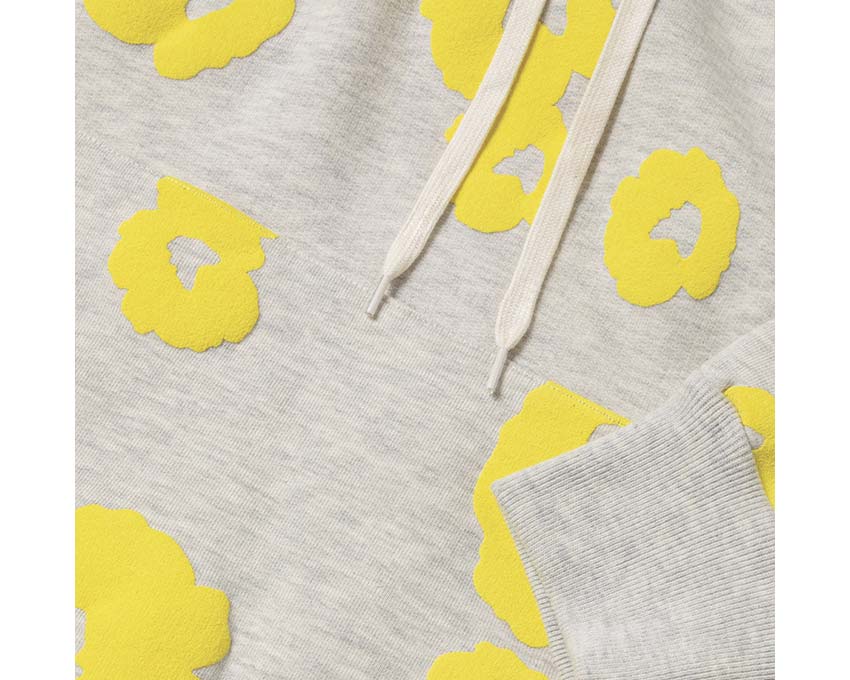 Autry Flowers Hoodie Gris Jaune porté — hoodie Autry streetwear lifestyle premium