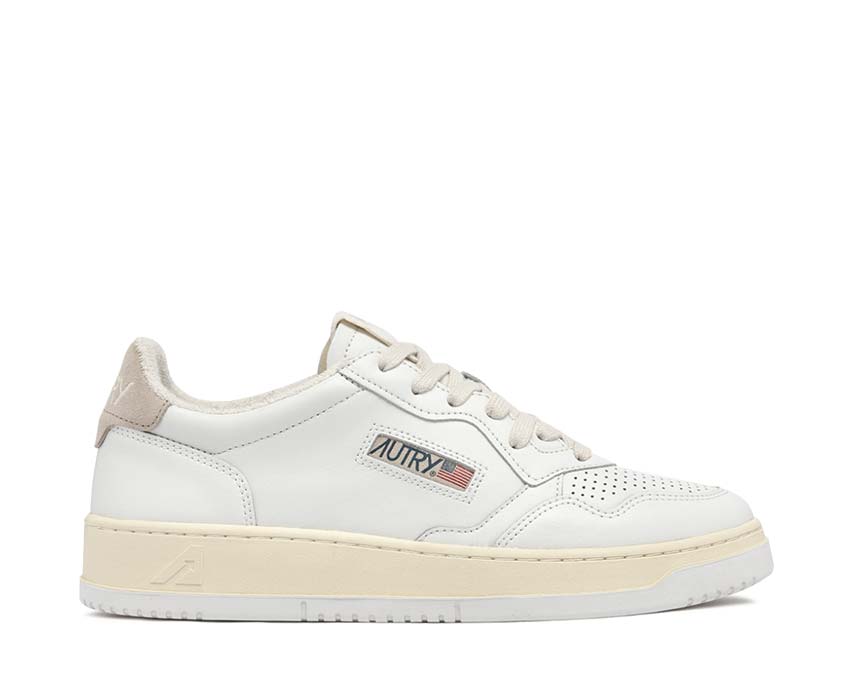 Autry Medalist Low Virgin Sponge White Ivory — zapatilla hombre cuero retro sport